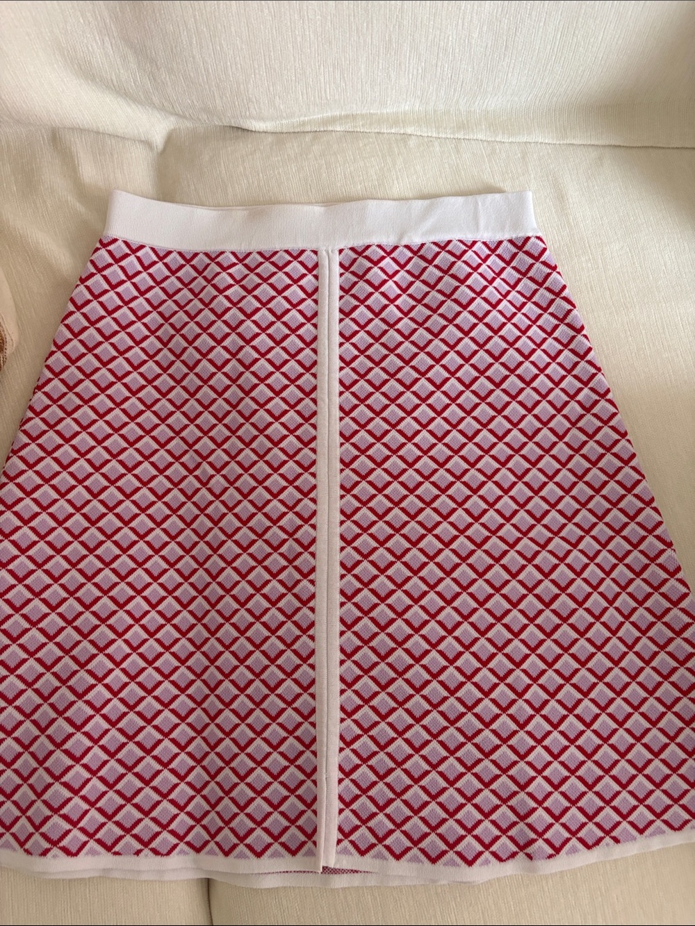 Sandro Matching Set Skirt & Top - Pink/Red Pattern - S - Picture 15 of 15